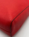 Michael Kors Red Saffiano Leather Tote Bag