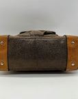 B. Makowsky Brown Leather Shoulder Bag