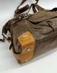B. Makowsky Brown Leather Shoulder Bag