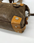 B. Makowsky Brown Leather Shoulder Bag
