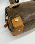 B. Makowsky Brown Leather Shoulder Bag