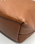 Kate Spade Brown Pebbled Leather Convertible Shoulder Bag