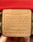 Coach Vintage Red Canvas And Leather Transatlantic Messenger Bag