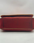 Coach Vintage Red Canvas And Leather Transatlantic Messenger Bag
