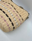 Brighton Tan Woven Straw Shoulder Bag
