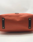 Dooney & Bourke Orange Leather O- Ring Hobo Bag