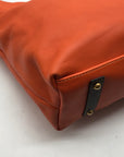 Dooney & Bourke Orange Leather O- Ring Hobo Bag
