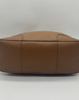 Tory Burch Brown Pebbled Leather Hobo Bag