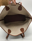 Michael Kors Brown Signature Coated Canvas Tote Bag