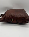 Fossil Brown Explorer Foldover Crossbody Bag