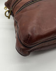 Fossil Brown Explorer Foldover Crossbody Bag
