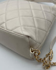 Like Dreams Ivory Quilted Convertible Shoulder Bag With Wallet