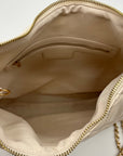 Like Dreams Ivory Quilted Convertible Shoulder Bag With Wallet