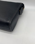 Fossil Black Leather Wristlet