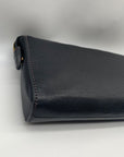 Fossil Black Leather Wristlet