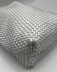 DKNY Silver Basket Weave Giselle Hobo Shoulder Bag