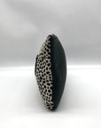 Raleigh Leather Black Cheetah Convertible Clutch