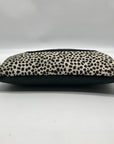 Raleigh Leather Black Cheetah Convertible Clutch