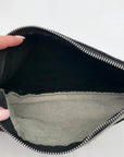 Raleigh Leather Black Cheetah Convertible Clutch