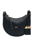 DKNY Black Crescent Barbara Crossbody Bag