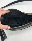 DKNY Black Crescent Barbara Crossbody Bag