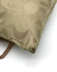 Coach Cream & Beige Monogram Nylon Legacy Weekend Crossbody 24861