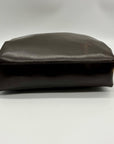 Mazzini Brown Leather Structured Shoulder Bag