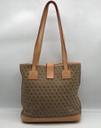 Dooney & Bourke Tan & Brown Monogram Canvas Vintage Tote