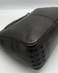Tod's Brown Pebbled Leather Shoulder Bag