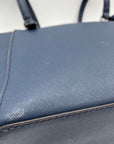 Michael Kors Blue Charlotte Large Tote Zip Tote Bag