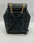 Kate Spade Black Quilted Leather Evelyn Backpack