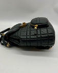 Kate Spade Black Quilted Leather Evelyn Backpack
