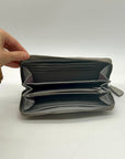 Coach Vintage Gray Canvas Signature Buckle Wallet