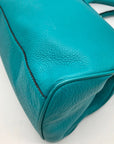 Kate Spade Teal Pebbled Leather Bexley Stevie Satchel Bag