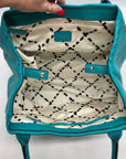 Kate Spade Teal Pebbled Leather Bexley Stevie Satchel Bag