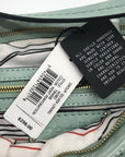 She + Lo Mint Perforated Leather Hobo Bag