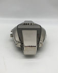 Whiting & Davis Silver Hardshell Convertible Clutch