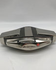 Whiting & Davis Silver Hardshell Convertible Clutch