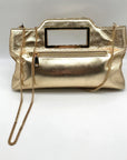 I.N.C. International Concepts Judith Gold Sequin Crossbody Clutch Bag