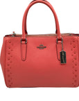 Coach Pebbled Leather Surrey Carryall Satchel Bag With Matching Wallet