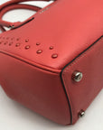 Coach Pebbled Leather Surrey Carryall Satchel Bag With Matching Wallet