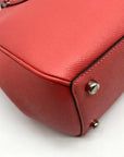 Coach Pebbled Leather Surrey Carryall Satchel Bag With Matching Wallet