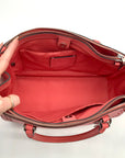 Coach Pebbled Leather Surrey Carryall Satchel Bag With Matching Wallet