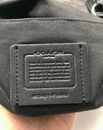 Coach Grey And Black Signature Canvas Satchel-F29958