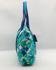 Coach Multi Color Nylon Satin Canvas Poppy Kaleidoscope Op Art Tote 14747