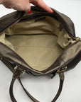 Cole Haan Metallic Bronze Leather Convertible Satchel