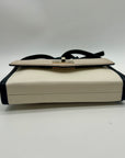 Kate Spade Cream & Black Leather Envelope Crossbody Bag