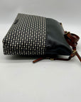 Fossil Black Fiona Striped Crossbody Bag