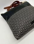 Fossil Black Fiona Striped Crossbody Bag