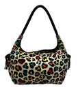 Brighton Soft Multicolor Leopard Print Fabric Shoulder Bag